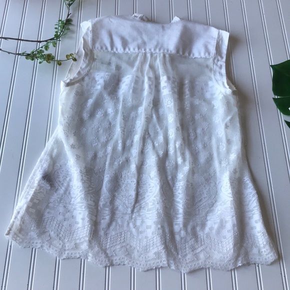 Cabi cream white lace tank top blouse - Picture 8 of 8